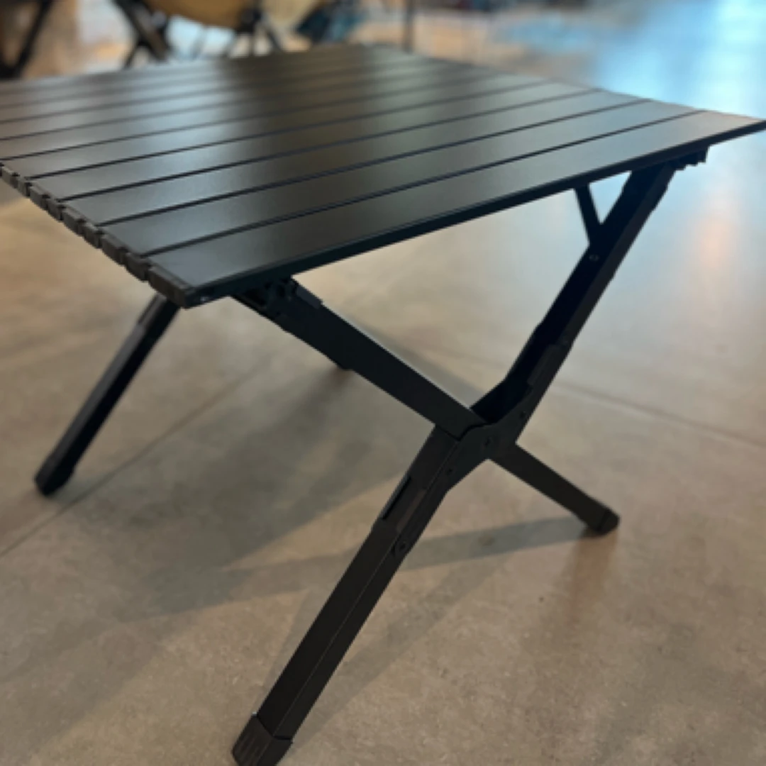 新品升级25户外折叠蛋卷桌送收纳袋露营摆摊野餐用长60宽60高45cm