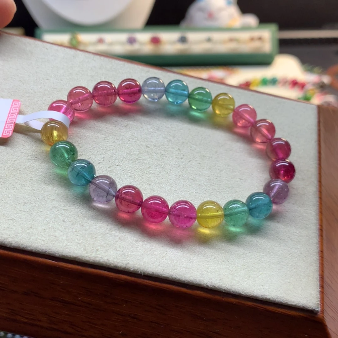 【闪购商品】碧玺手链未镶嵌荧光彩虹