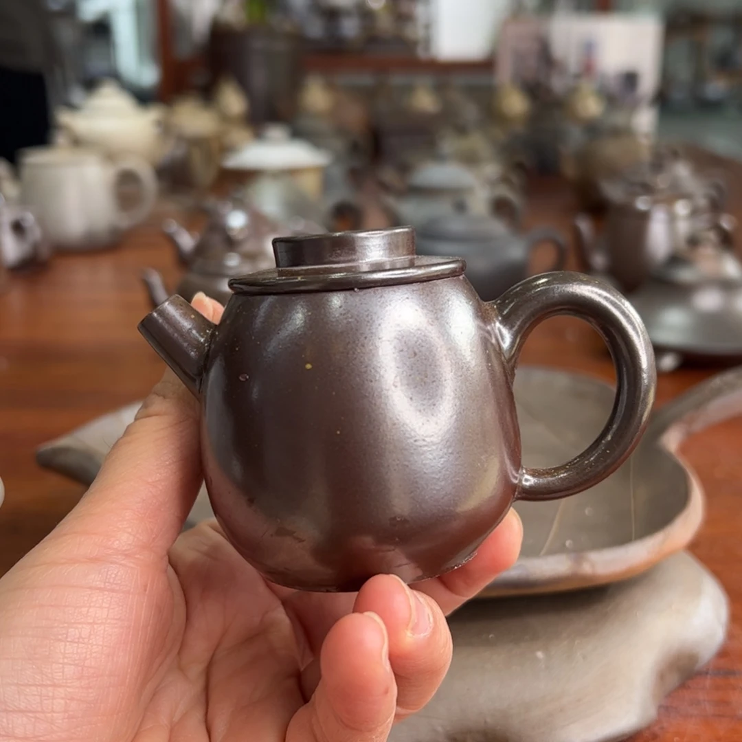 贵台龙窑柴烧茶壶A27