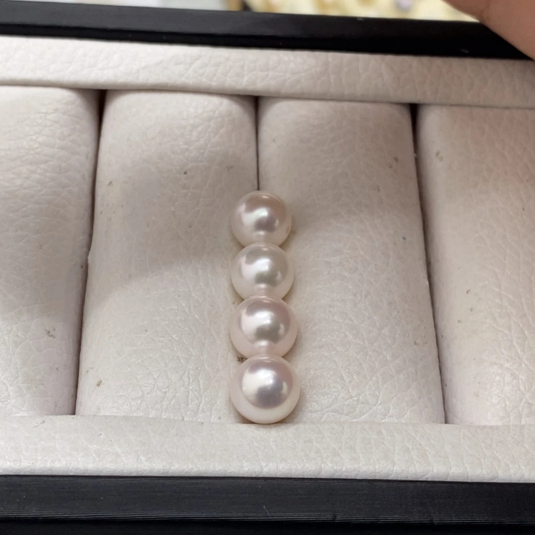 海水珍珠裸珠未镶嵌天女光akoya8-8.5