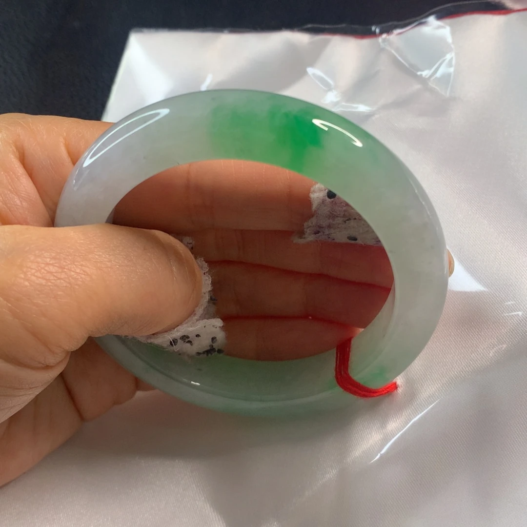 微***鱼翡翠未镶嵌手镯翡翠手镯58