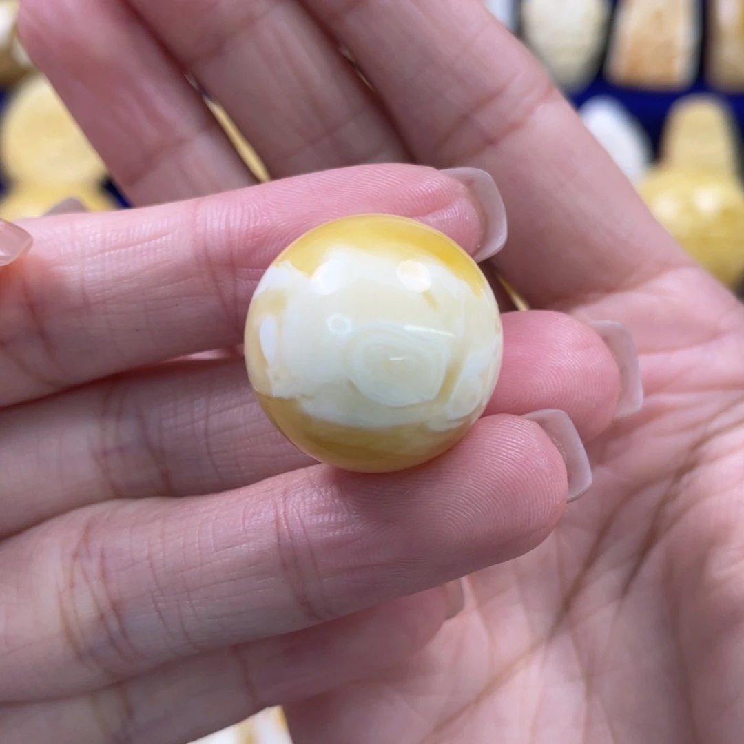 裸石蜜蜡未镶嵌琥珀蜜蜡珠子卡21.3mm