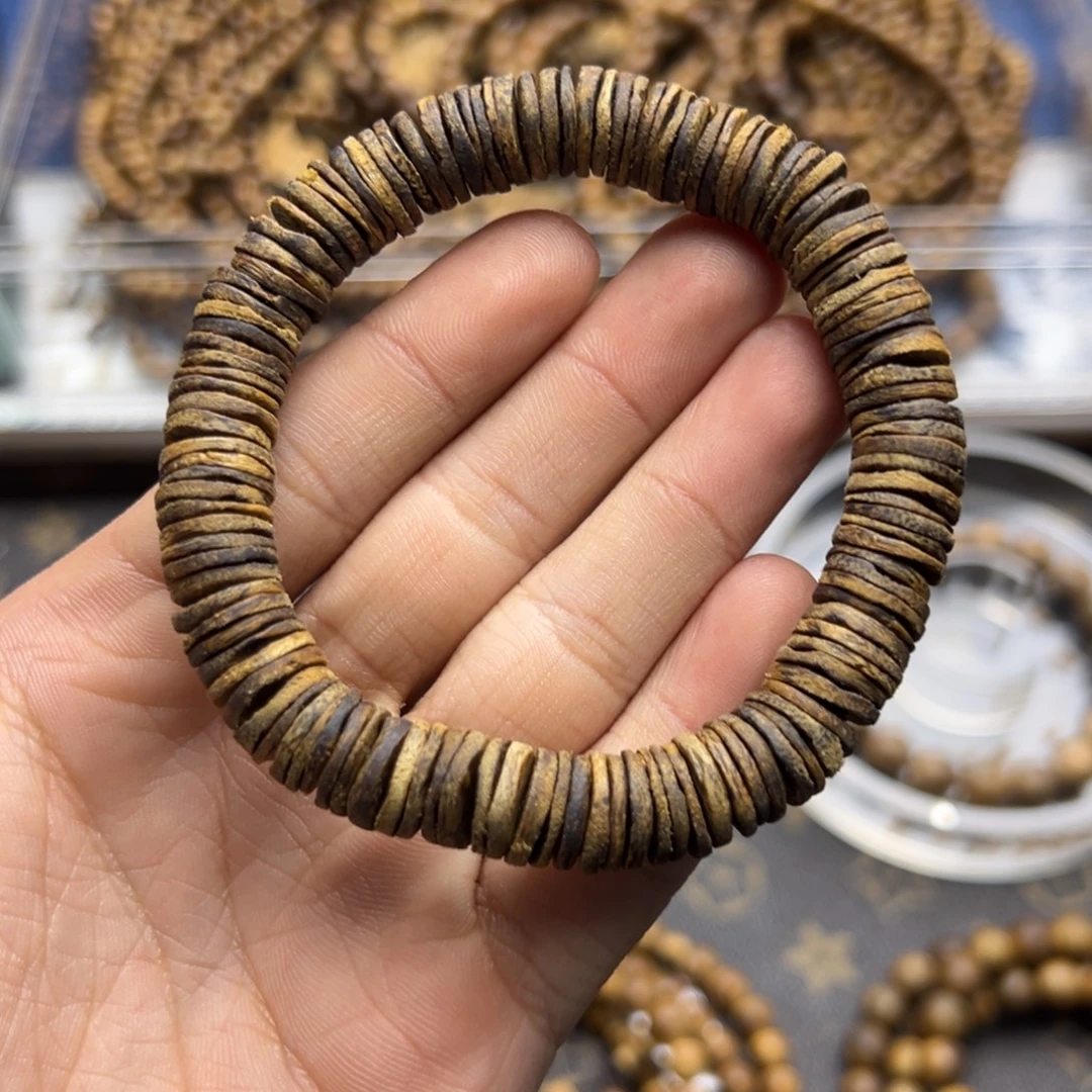 沉香沉香碎屑金沙叶沉水1.0/15克片珠单圈