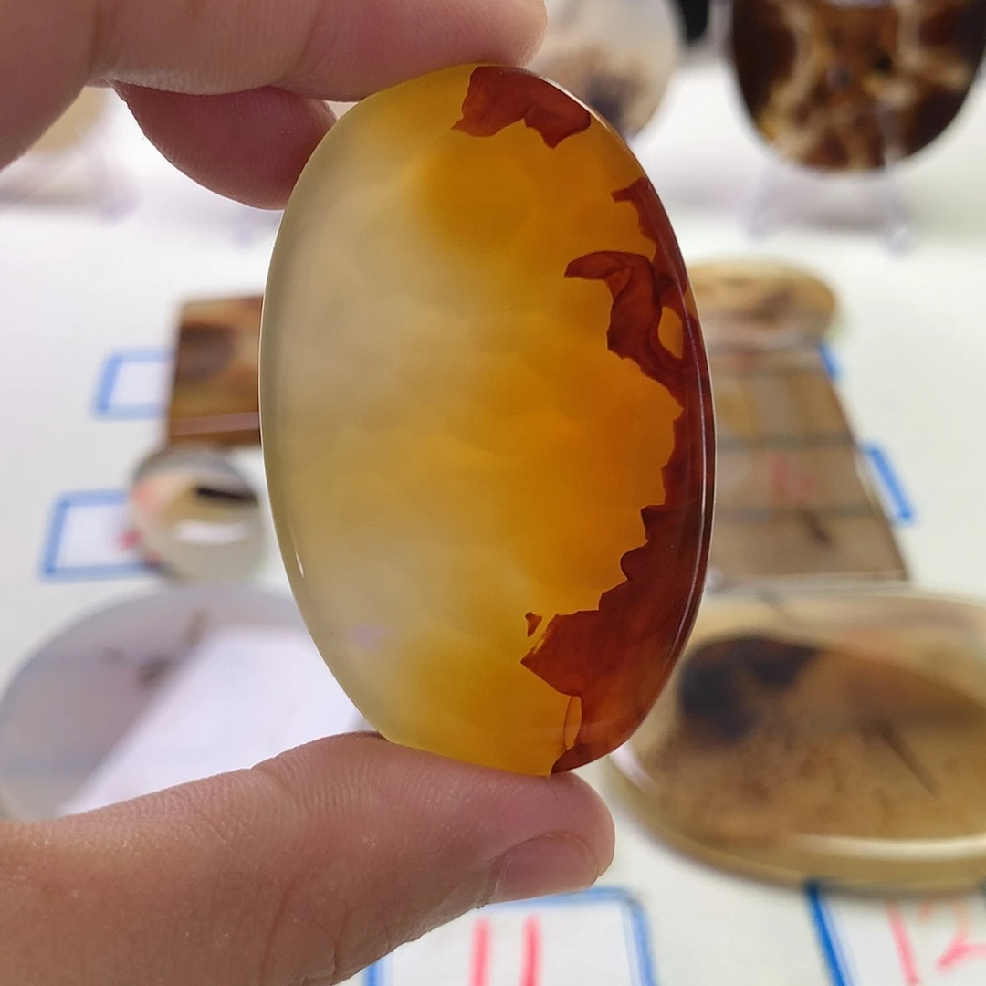 未镶嵌玛瑙/玉髓珠宝半成品