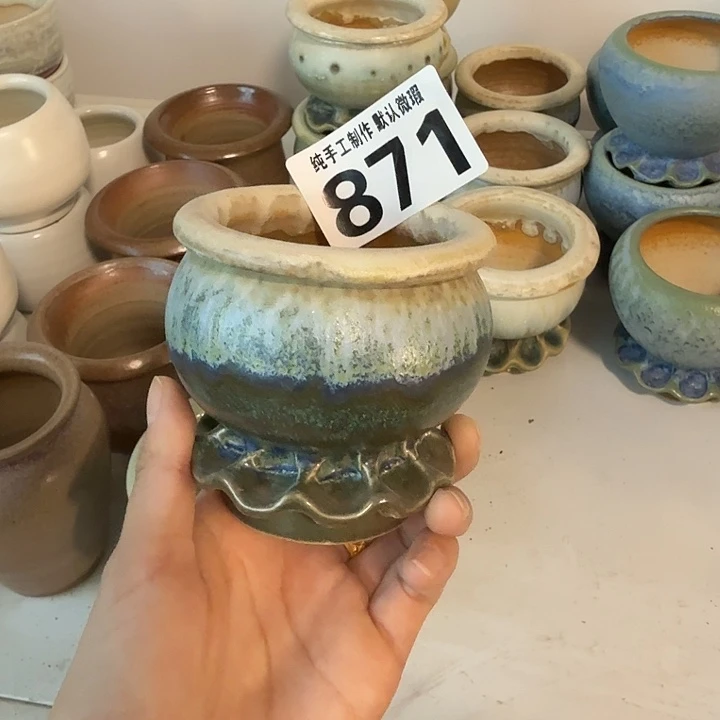 景德镇手工陶瓷盆 口6