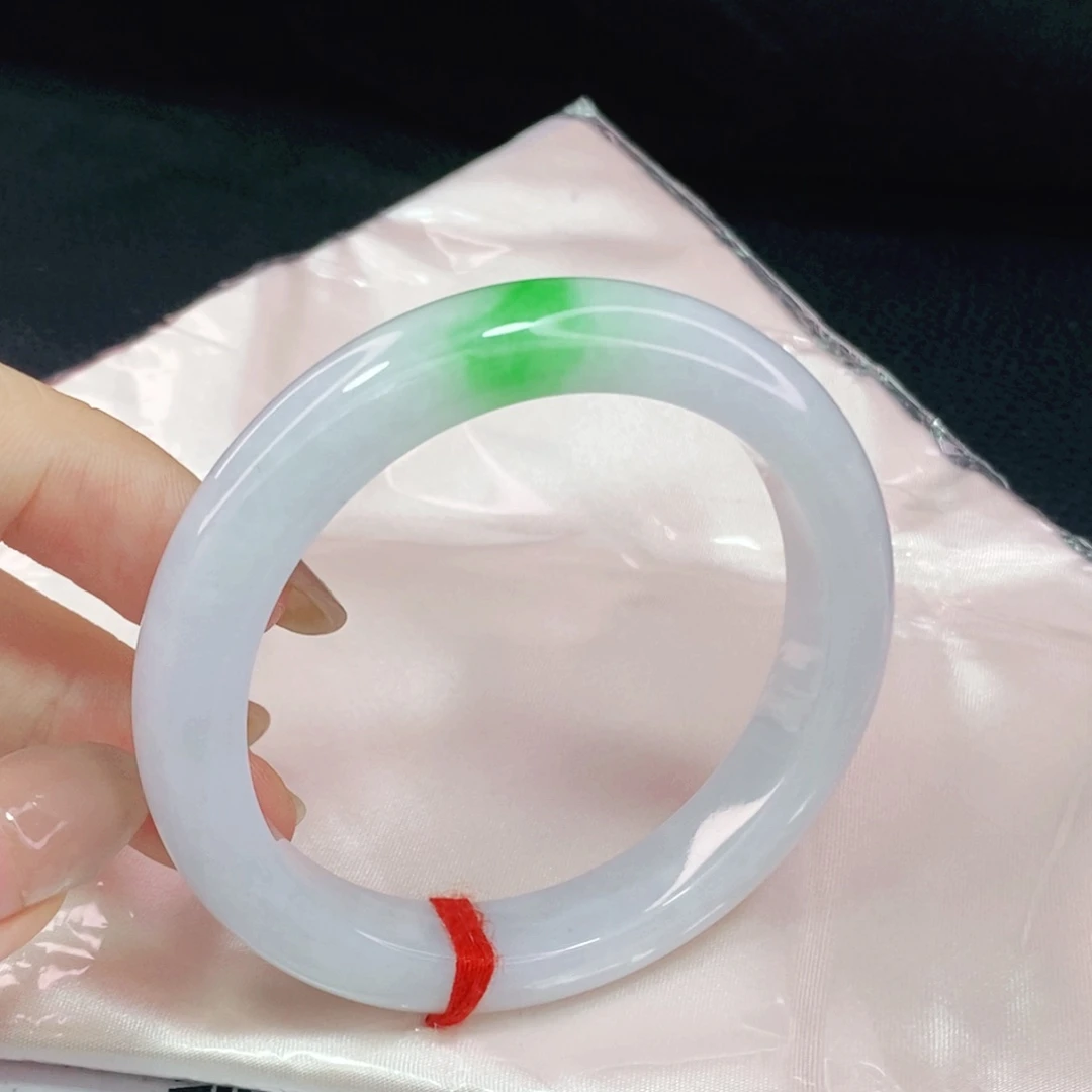 未镶嵌手镯翡翠53.6正圈