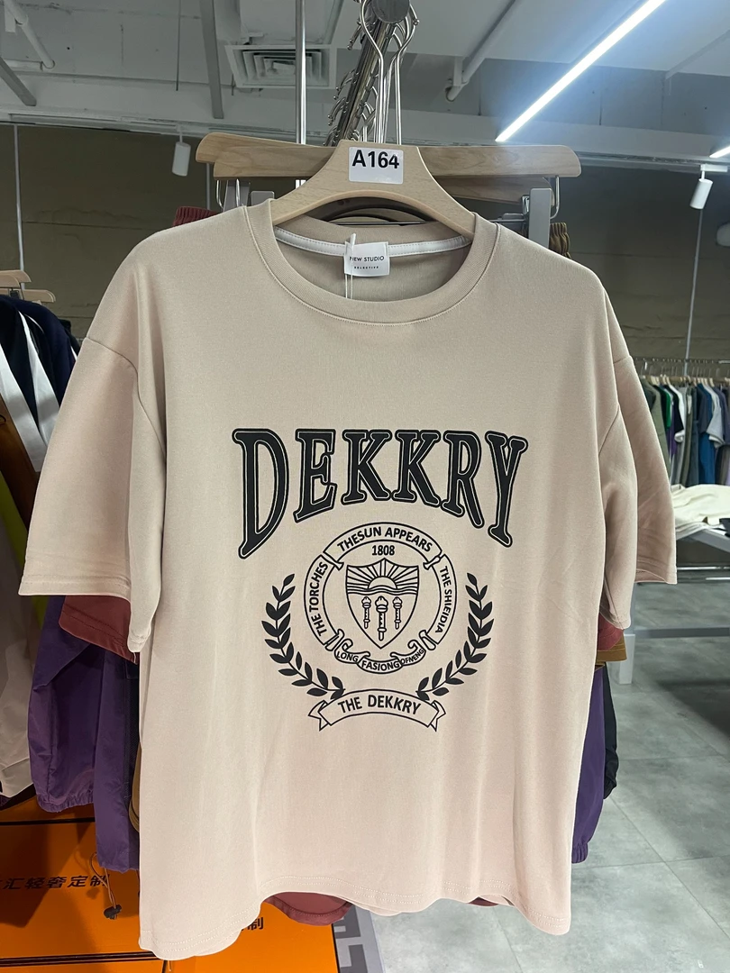 男女T夏季休闲字母短袖164