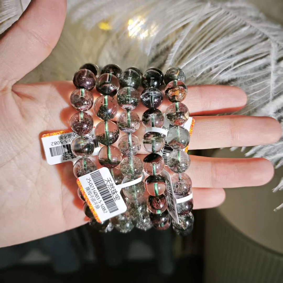 【遇见轻奢珠宝】-S082-天然水晶幽灵单圈手链多样性发1