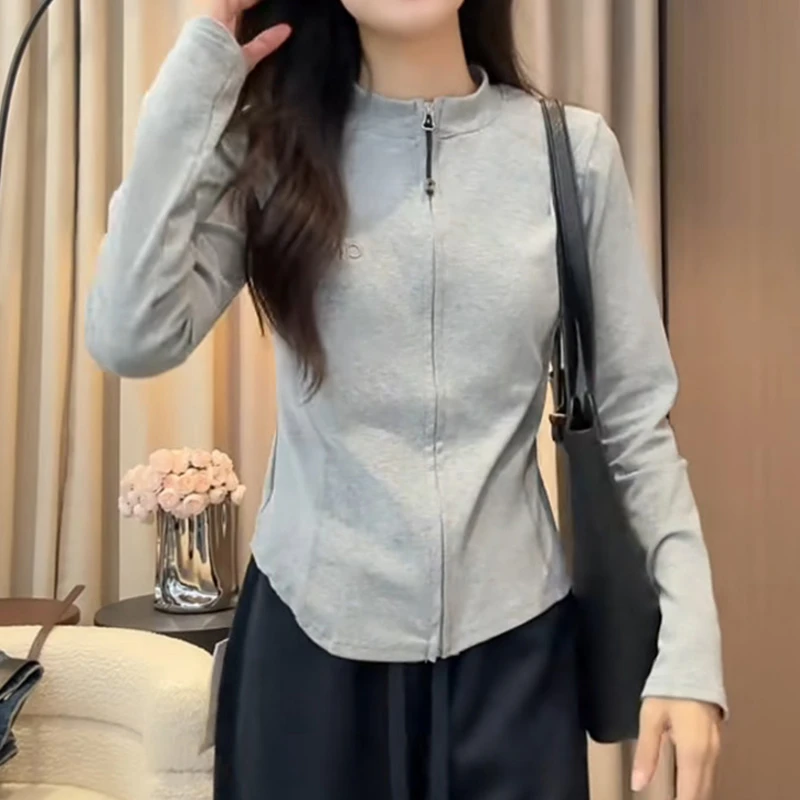 设计感小个子休闲简约卫衣女2025秋新款通勤百搭洋气时尚显瘦上衣