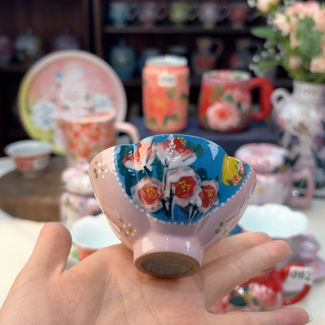 聂*梵景德镇手绘高温釉下彩陶瓷茶具
