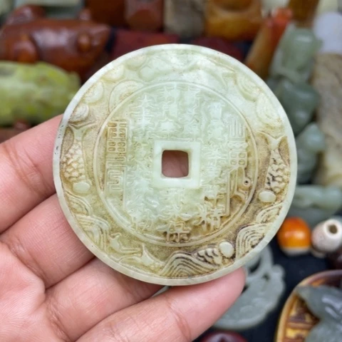 蛇纹石玉未镶嵌颈饰65