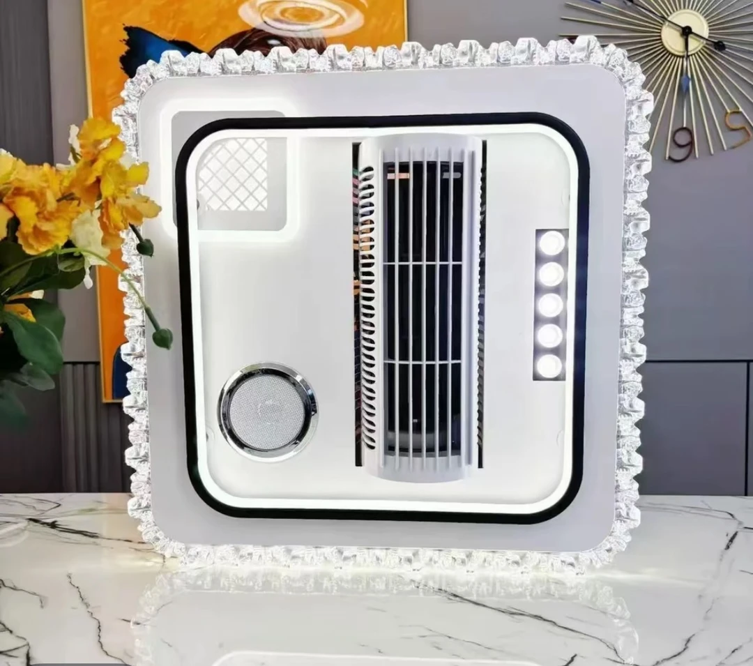 6086卧室新款无叶风扇带音响中山卧室隐形风扇灯具灯饰2025最新款