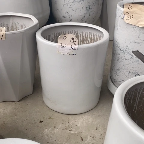 低腰白圆柱大 口30/35