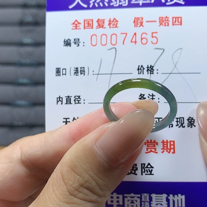 翡翠未镶嵌戒圈gm7465