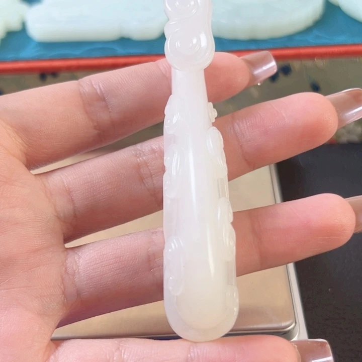 和田玉未镶嵌挂件7