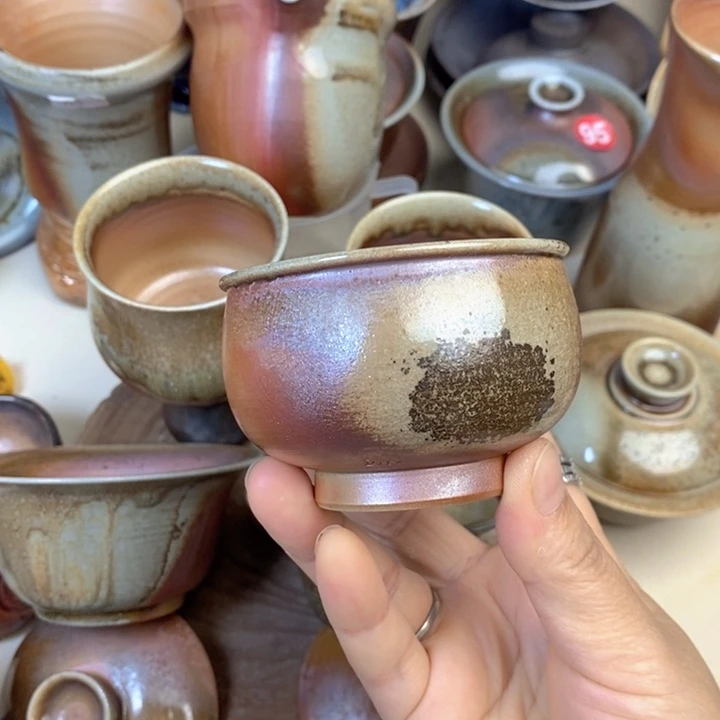 杯子华鑫手工柴烧茶器新品
