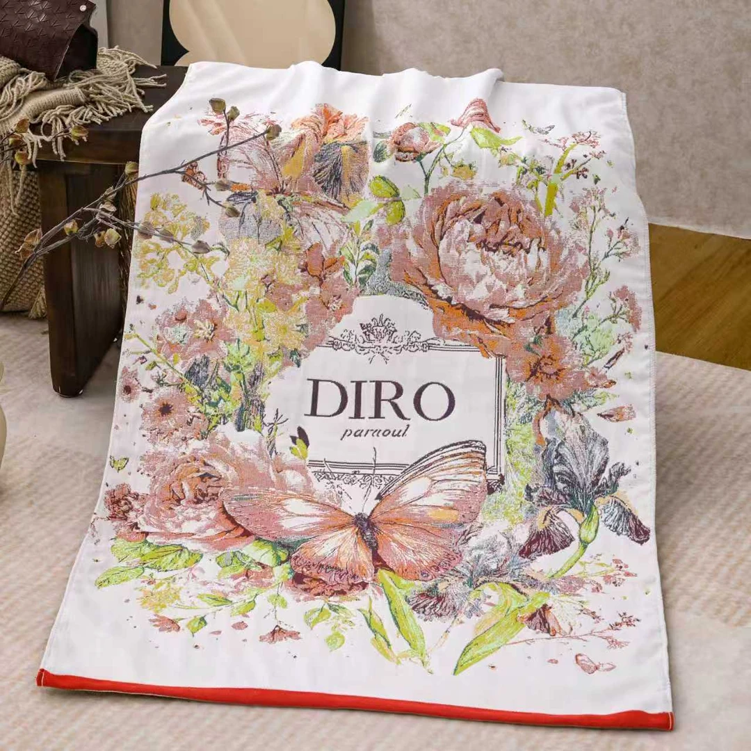 开播福利【蝶语】成人家用吸水加大纱布浴巾