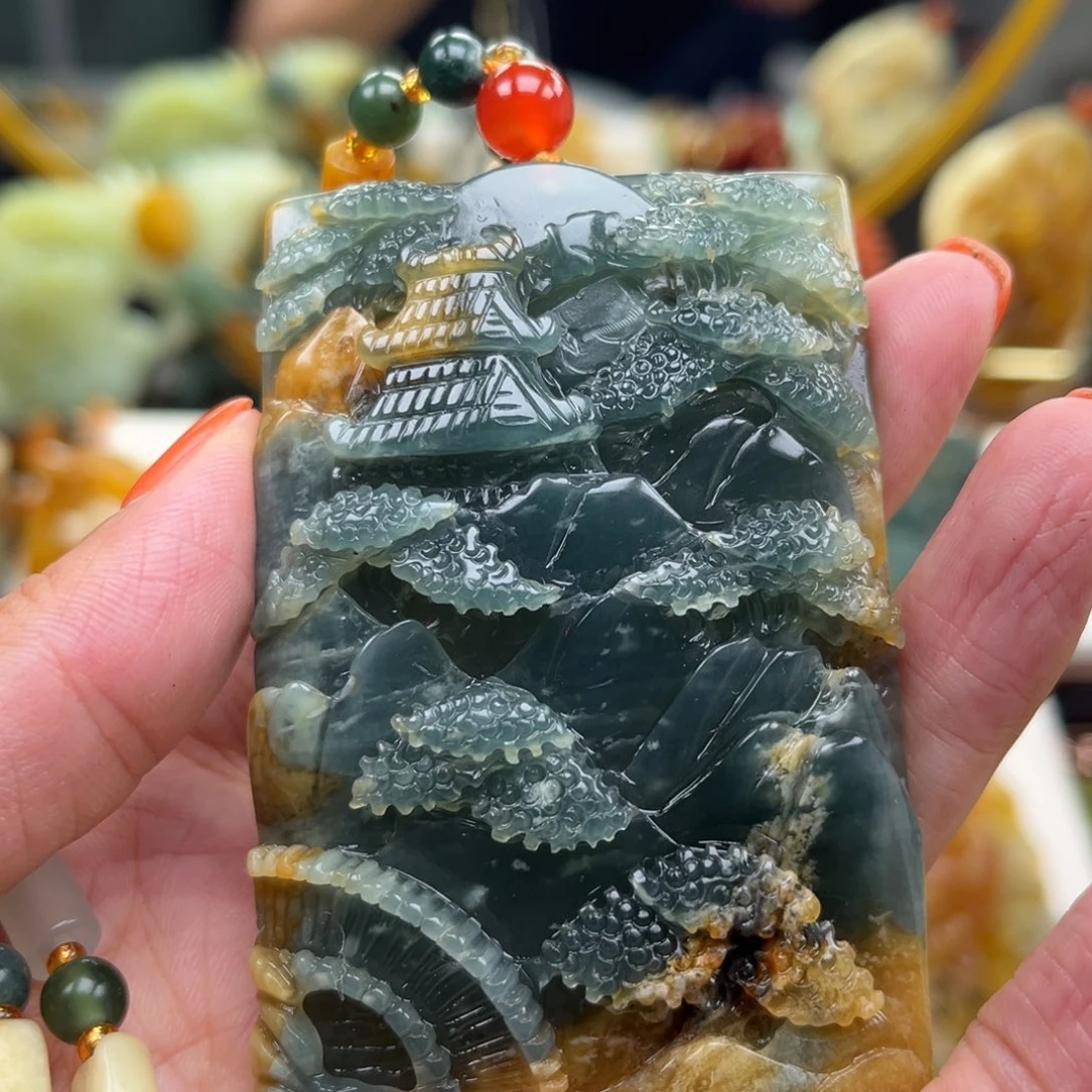 未镶嵌岫玉挂件挂件