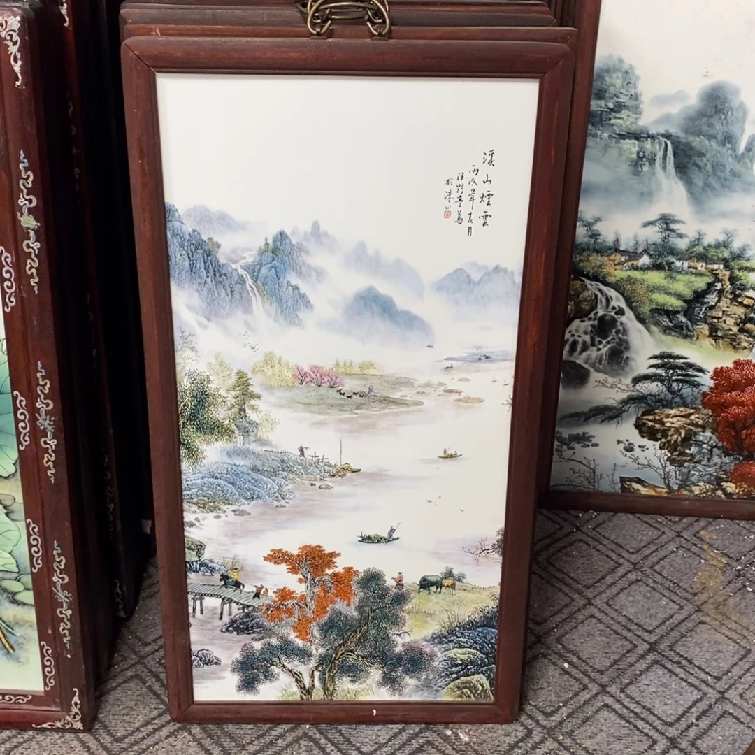 瓷86*46 景德镇瓷板画柴窑烧制