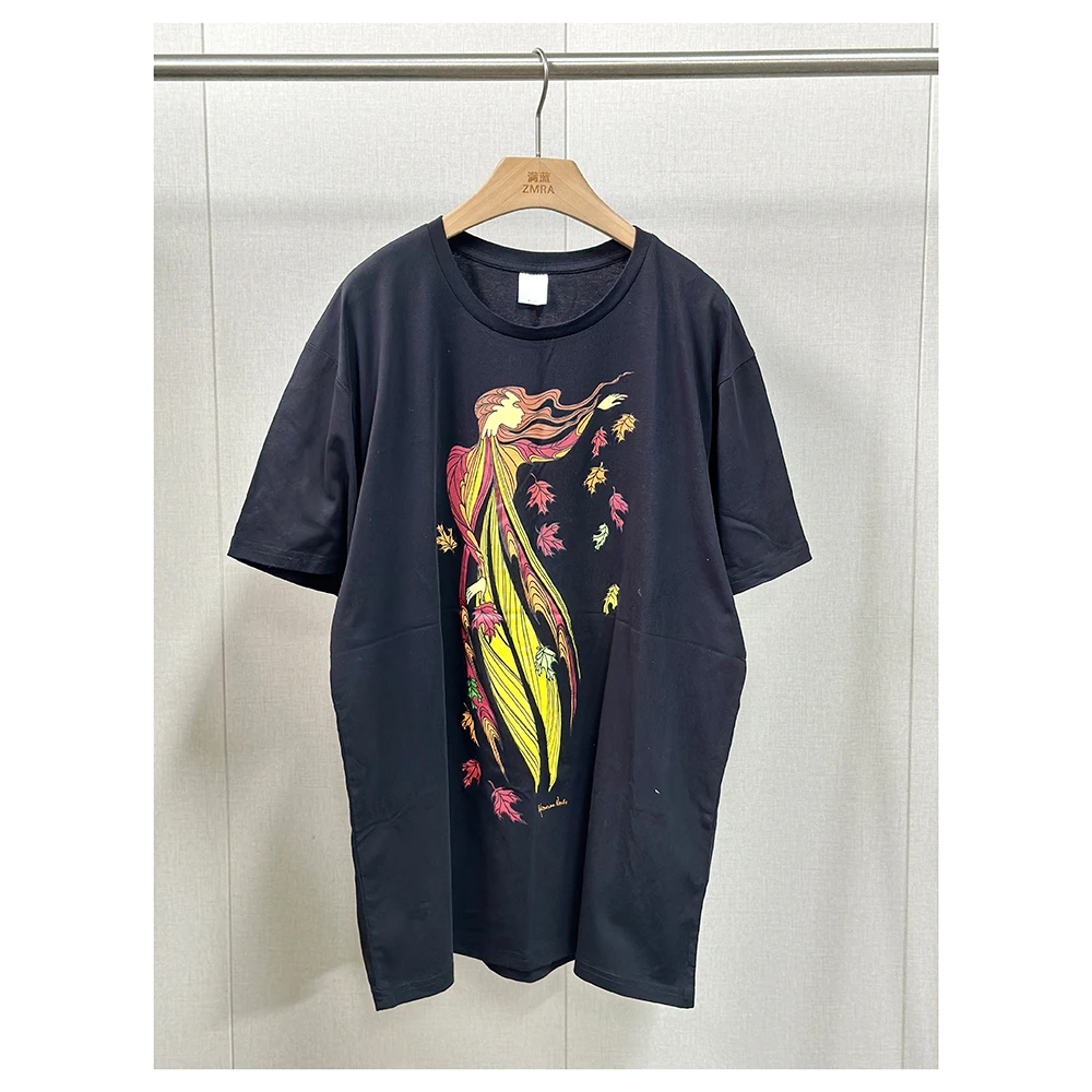 ZM1186夏季新款宽松印花圆领短袖T恤女