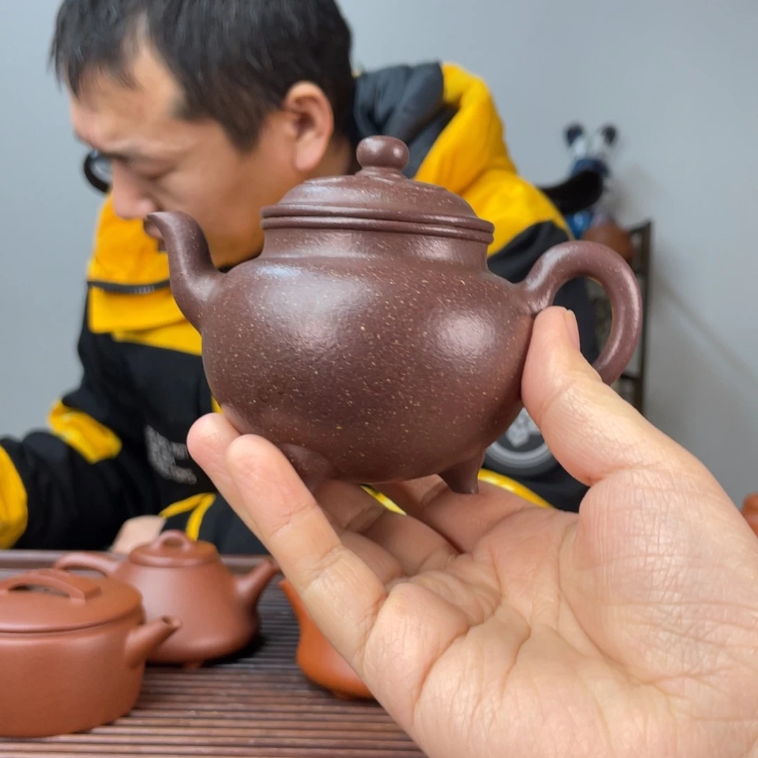 用***4茶壶段泥桃花泥大彬如意160cc微瑕