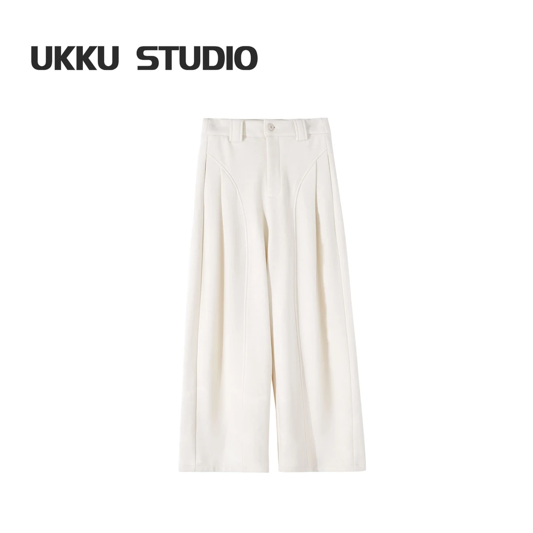 【珊珊】新款冬季加绒加厚女士阔腿长裤258263