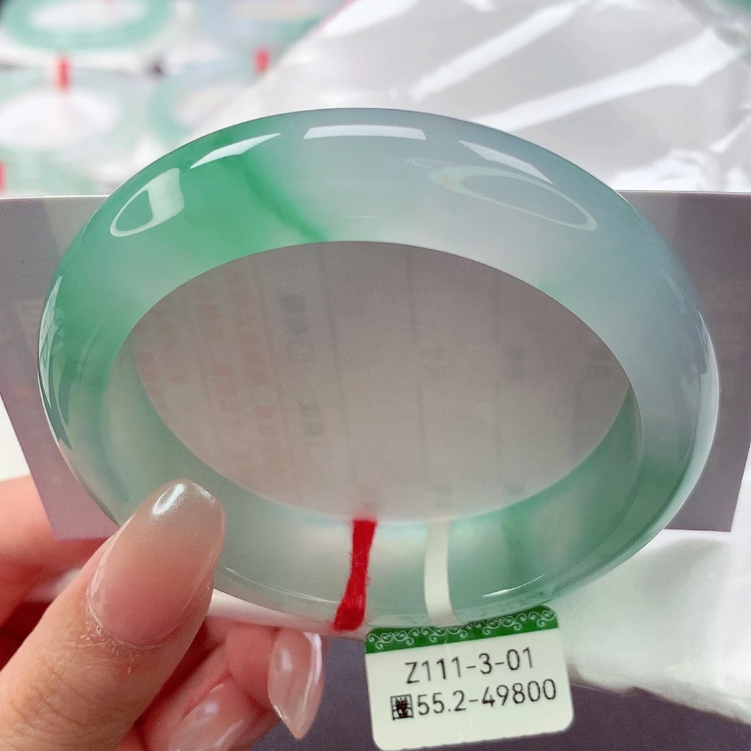 翡翠未镶嵌手镯缅甸天然a货翡翠手镯