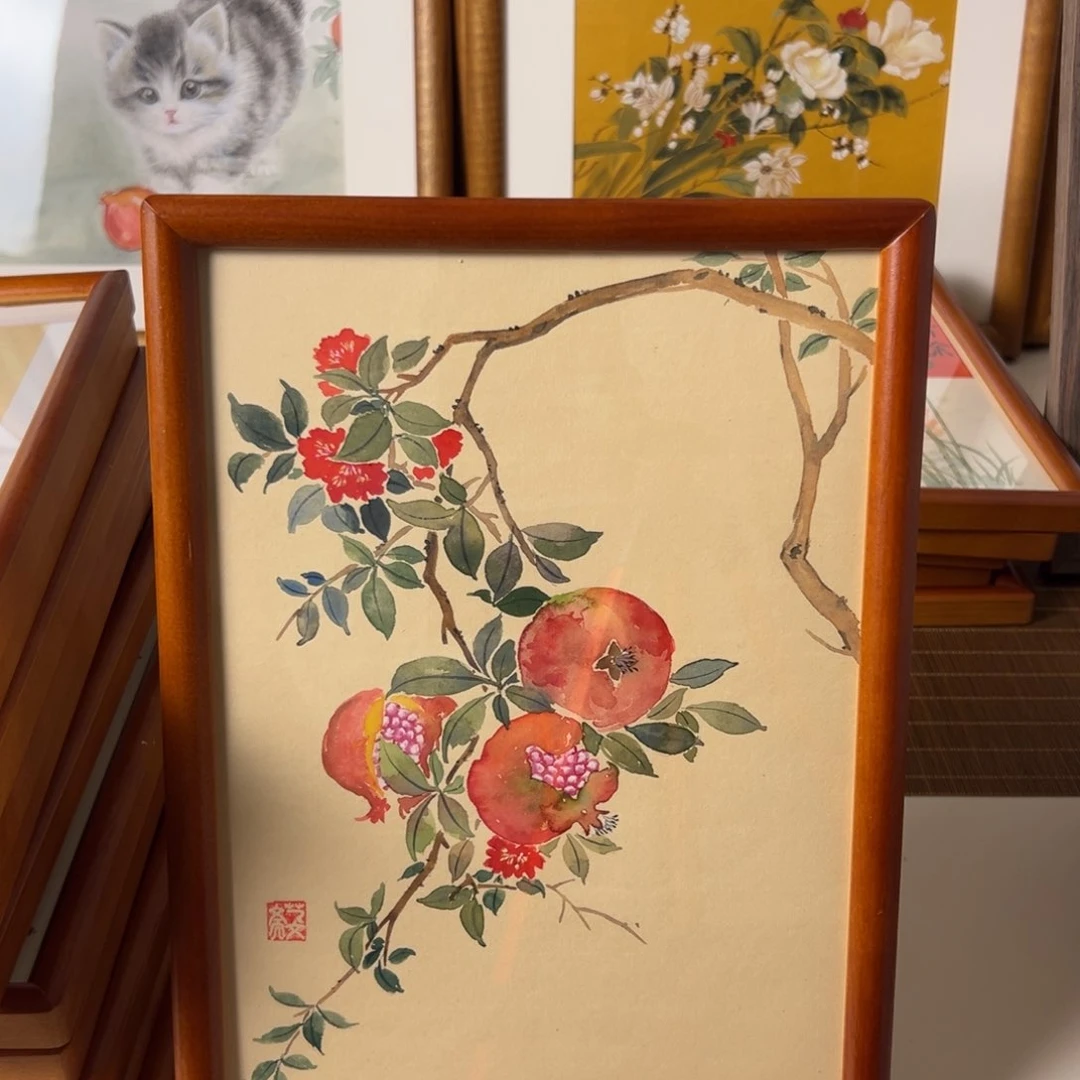 纸本手绘国画作品定制