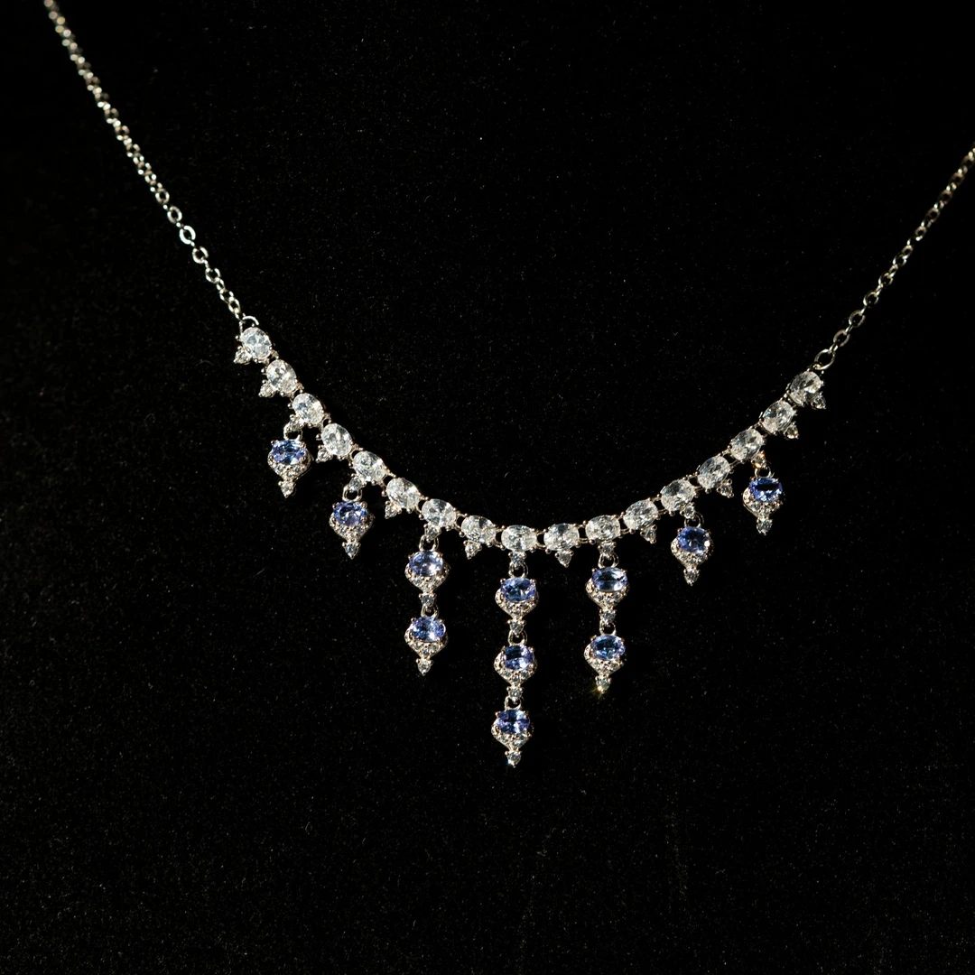 50307-DGZBCP1气质坦桑石项链时尚