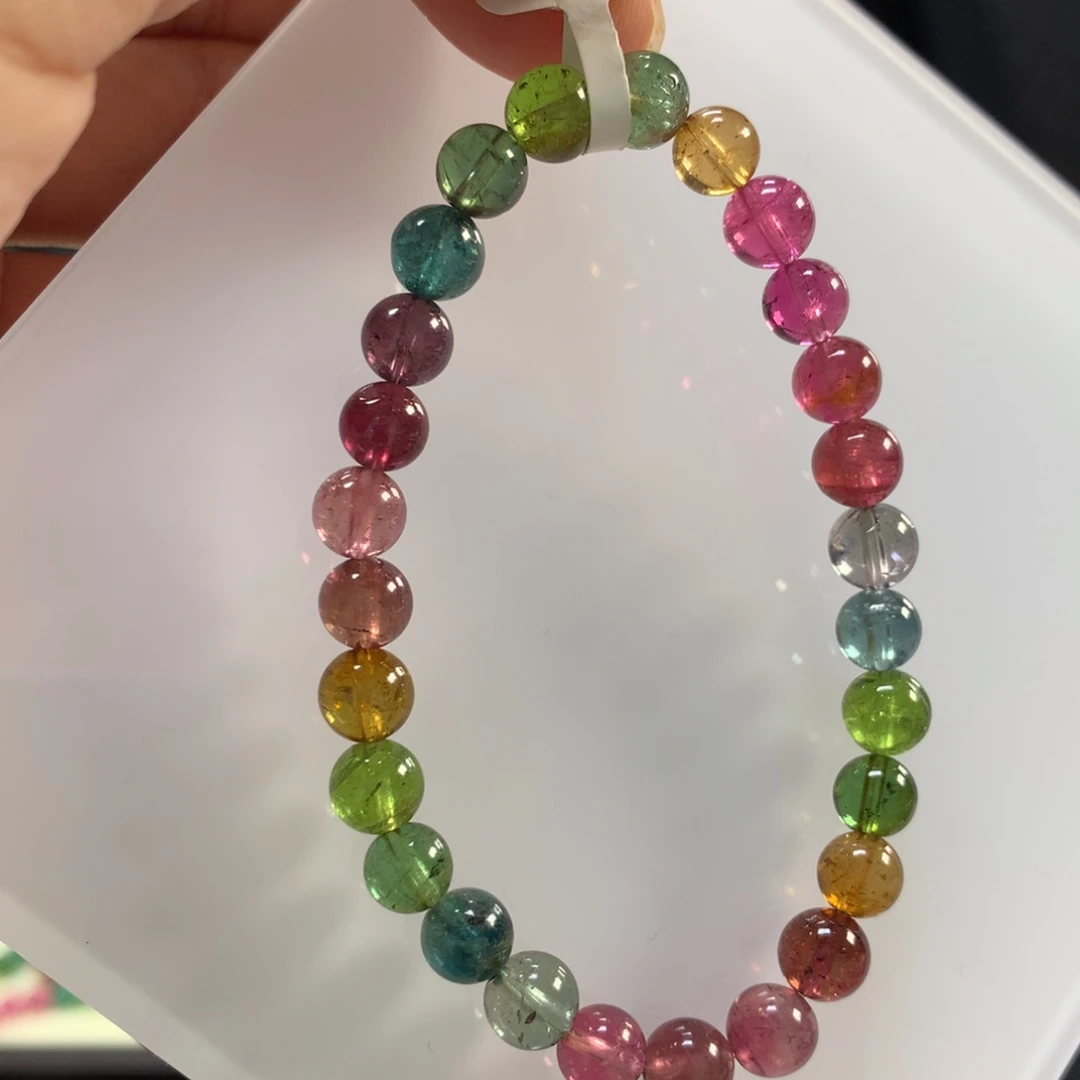 未镶嵌手链碧玺6.9左右