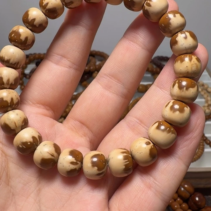 吃***角紫金鼠吊坠手串紫金鼠 紫金鼠实心花皮手串微瑕9.9