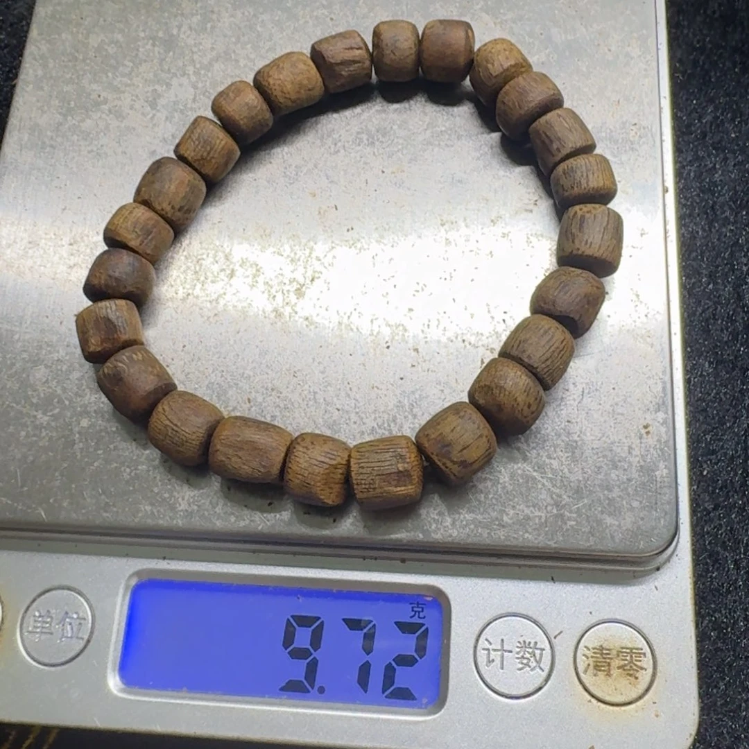 沉香碎屑沉香沉水随形珠9克