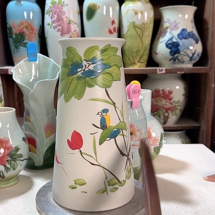 宝塔荷花鸟新款新款陶瓷陶瓷