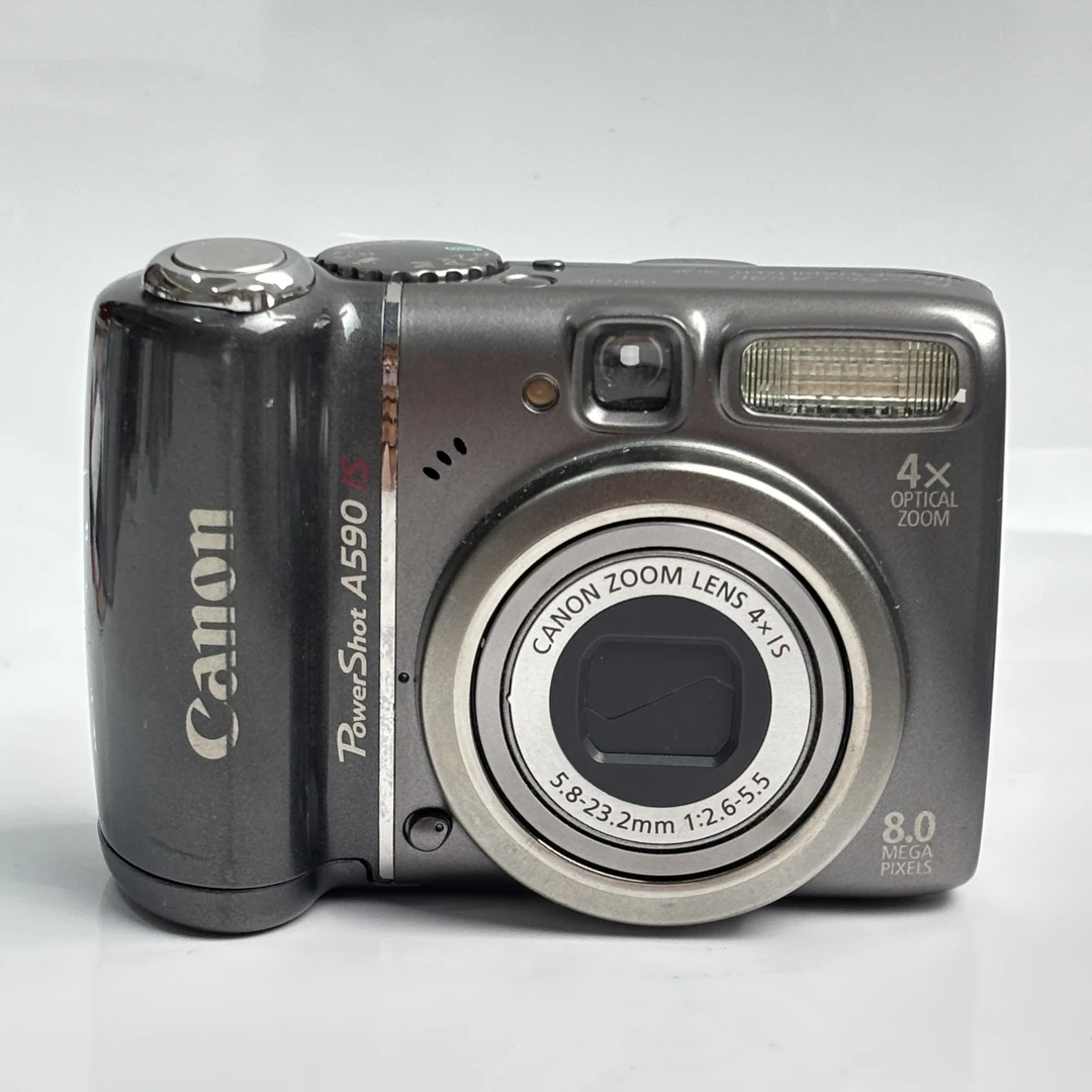 95新 Canon/佳能 a590灰色800万像素4倍变焦复古ccd
