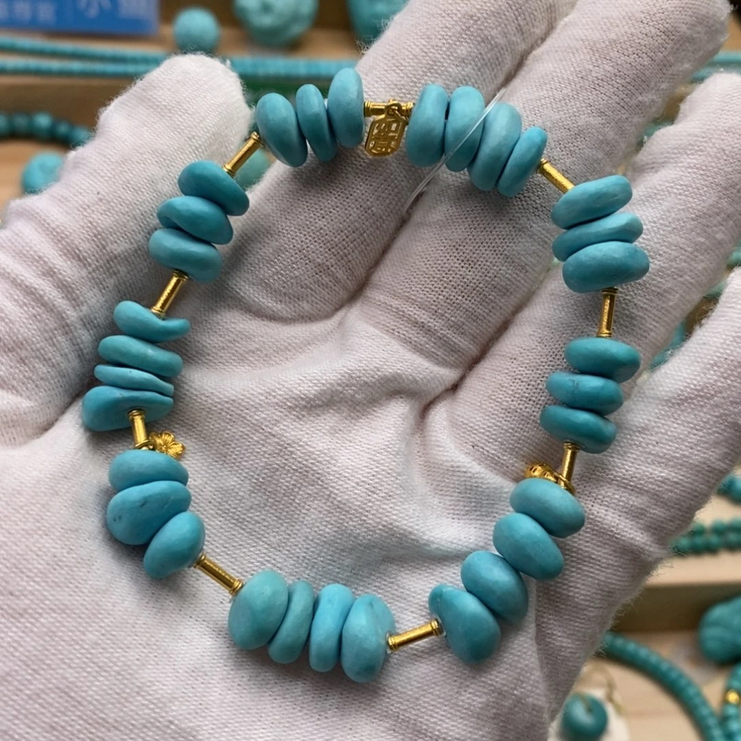 绿松石未镶嵌手链