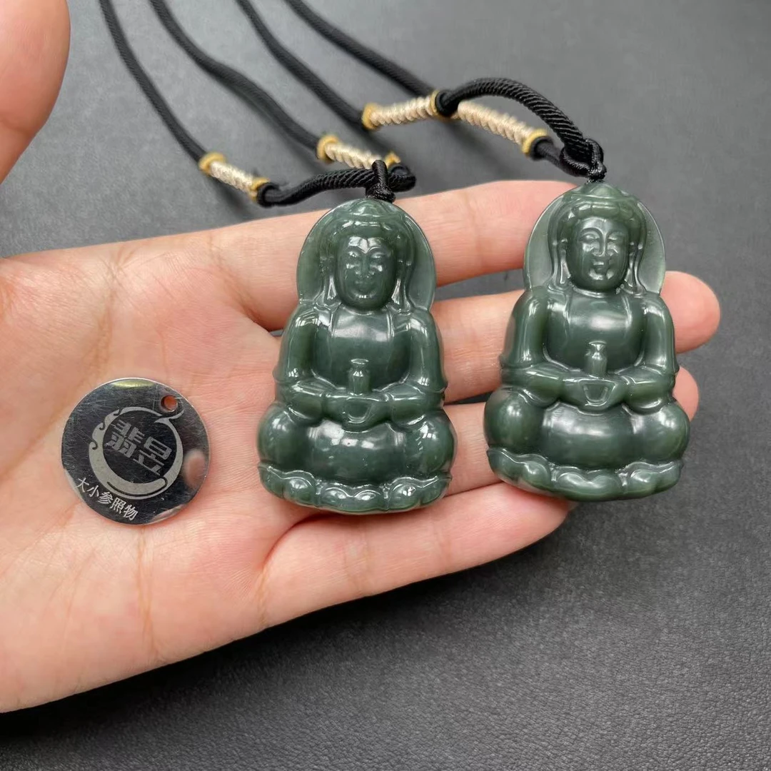 翡昱-N01-48625-和田玉吊坠绑绳-多样性发其一-D
