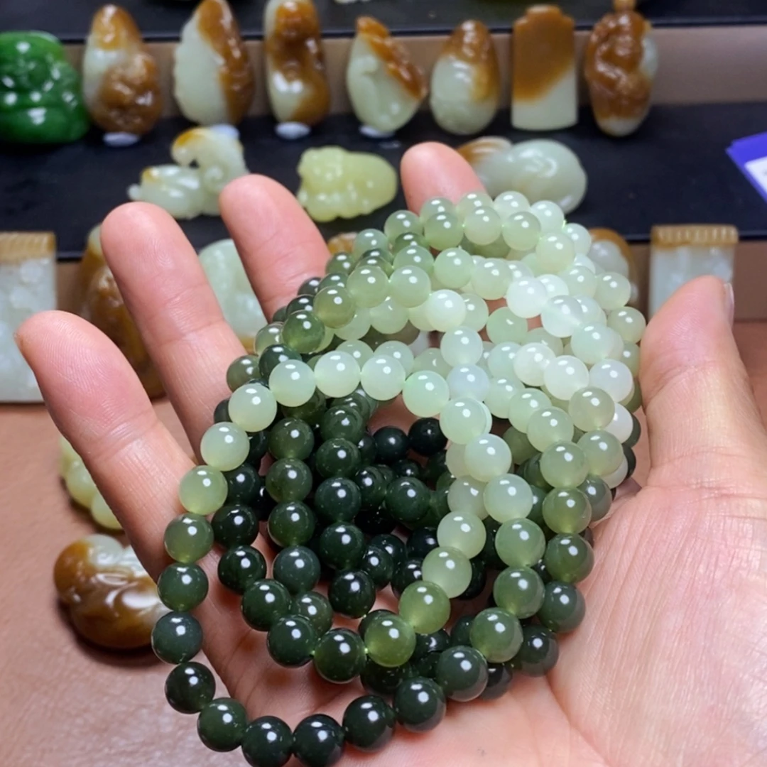 和田玉未镶嵌吊坠(不含链)