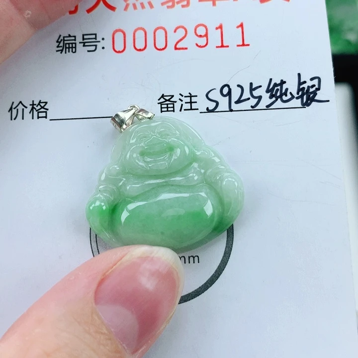 翡翠银S925镶嵌颈饰