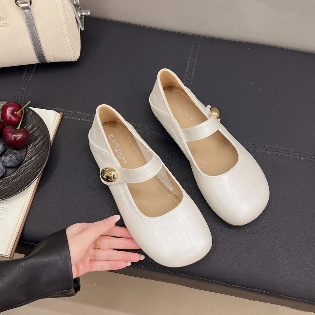 法式平底单鞋女2025新款夏季配裙子绝美不累脚晚晚鞋玛丽珍女鞋子