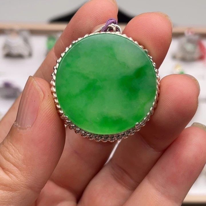 定制翡翠未镶嵌高性价比无事牌