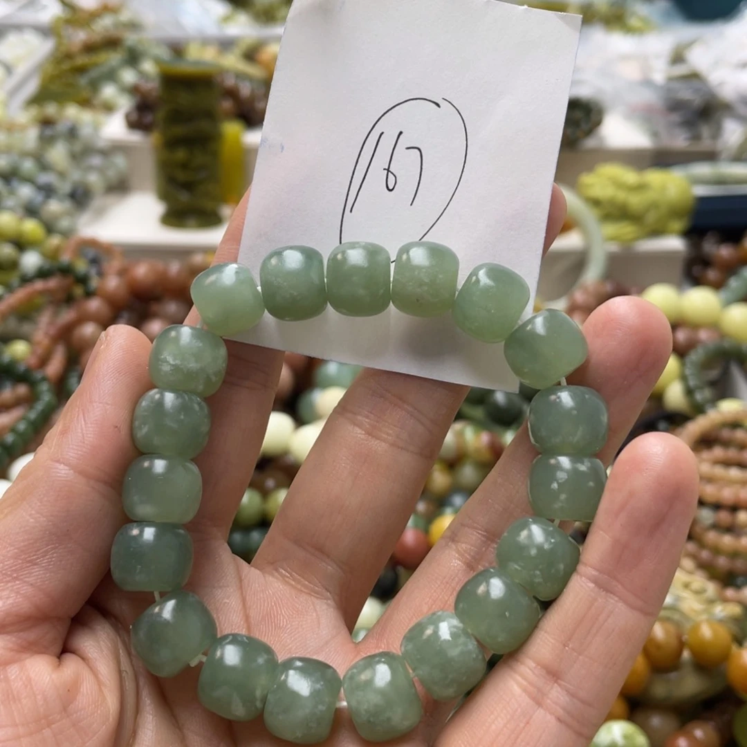 蛇纹石玉手链未镶嵌