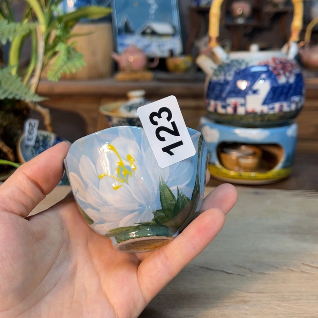 杯素浅陶瓷手工手绘