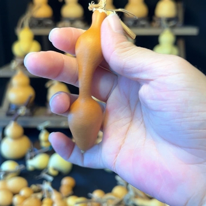 木纯天然葫芦手把件