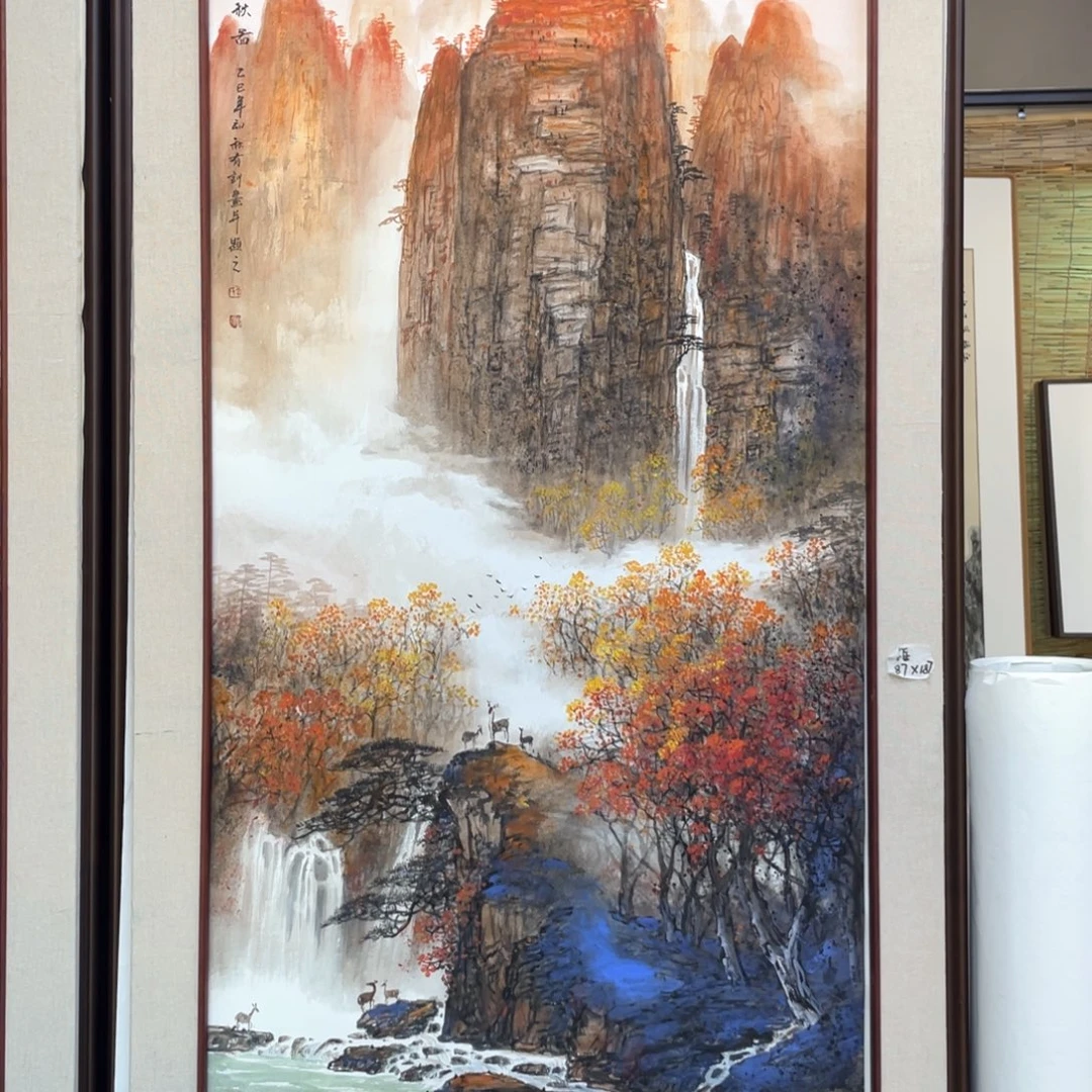 国画手绘国画，精品山水，李有训