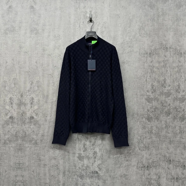 未使用 LouisVuitton/路易威登 Lv新款满棋盘格针织夹克/RK57/XXL