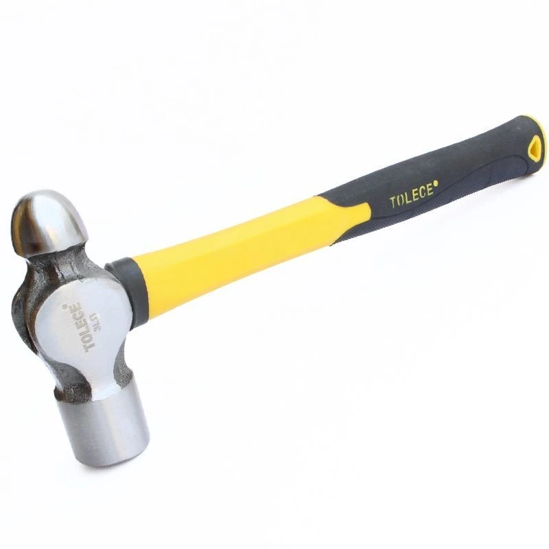 纤维柄实心圆头锤家用五金工具优质耐用士力架大锤子中国制造