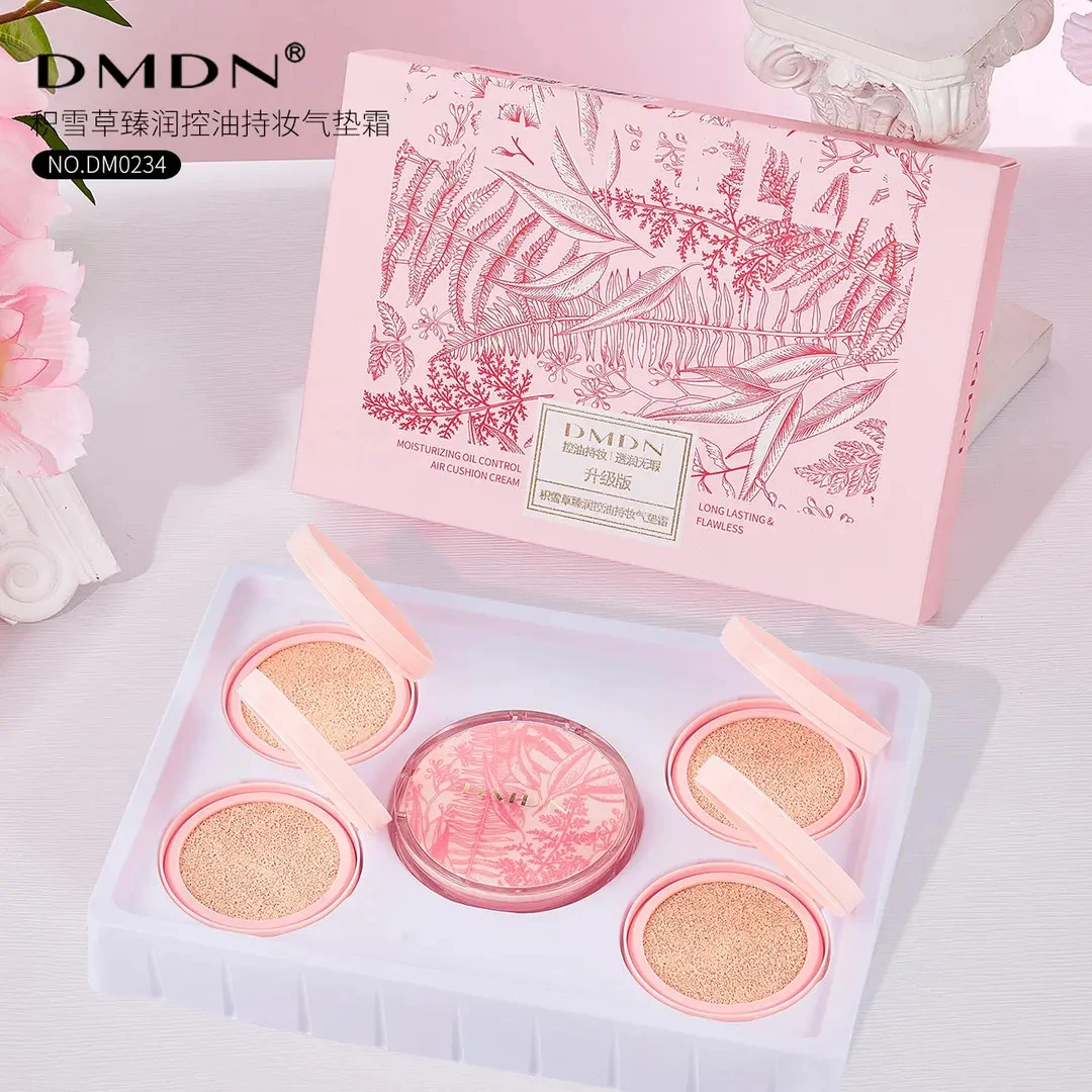 积雪草臻润控油持妆气垫霜升级版裸妆持久遮瑕一个正装4个替换装