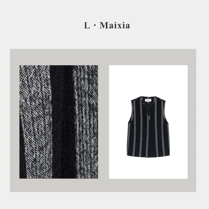 L.MAIXIA/露·玛莉先2025女士马甲X-15243