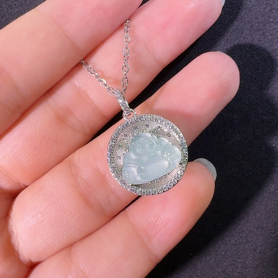 翡翠未镶嵌吊坠(不含链)佛公