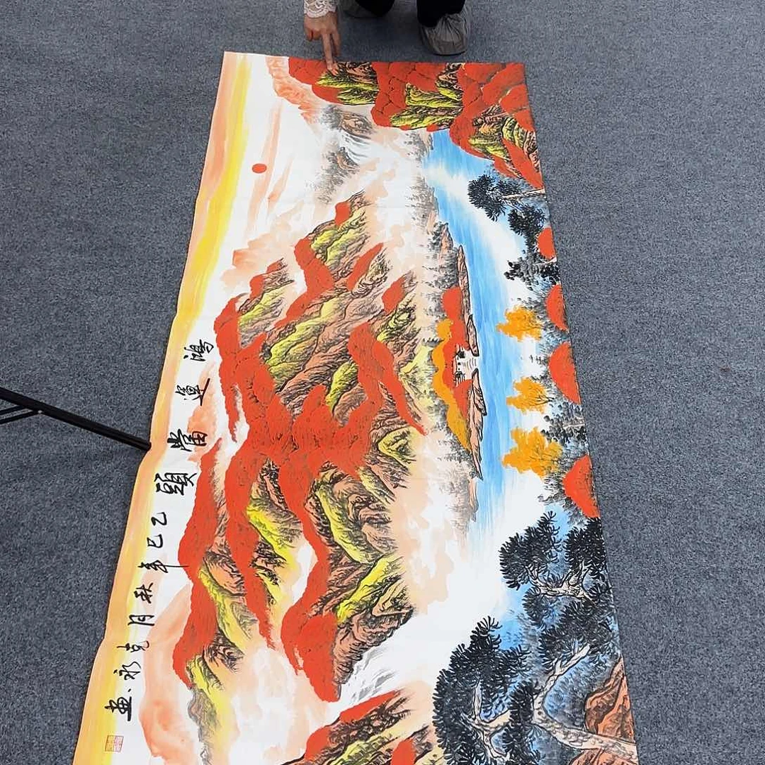 国画作品小姐姐放漏中
